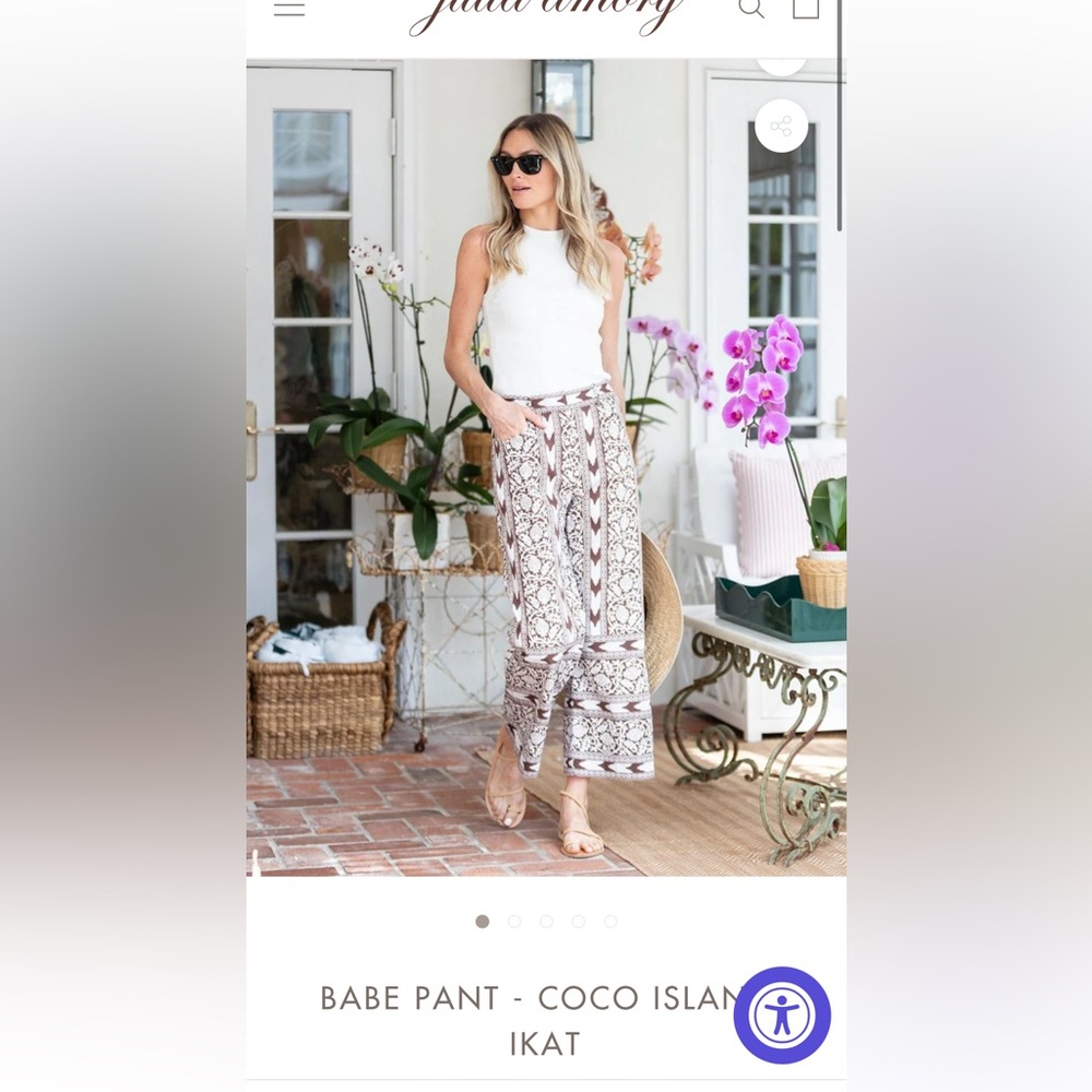Julia Amory Babe pant - Coco Island Ikat